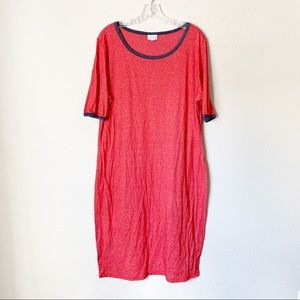 LulaRoe Red Julia Dress